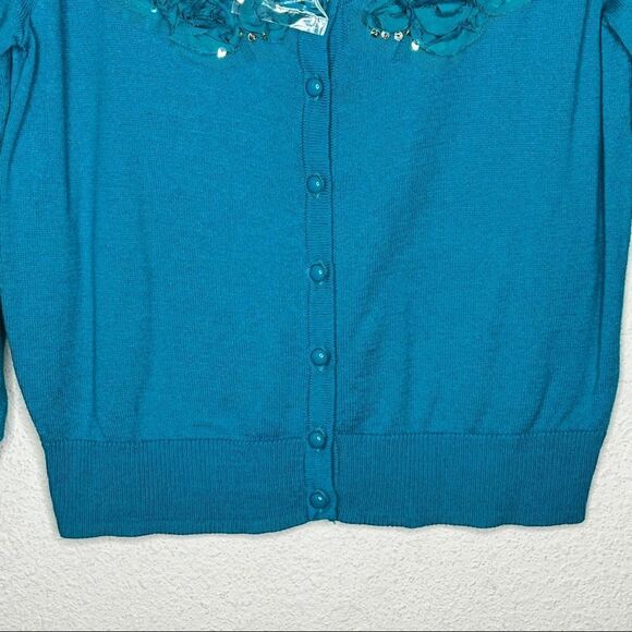 Vintage Candie's Cardigan Sweater nwt - Picture 3 of 7